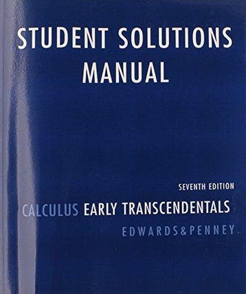 Student Solutions Manual for Calculus 9780136147060, Verzenden, Edwards C.