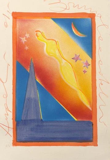 Bruno Ceccobelli (1952) - Omaggio a Franco Angeli, Antiquités & Art