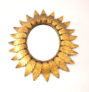 Spiegel - Metaal, Kristal - Sunburst