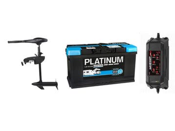 Fluistermotor 58LBS + 100ah AGM accu + 10ah acculader, Auto-onderdelen, Nieuw