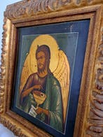 Icoon - Johannes de Doper - Hout