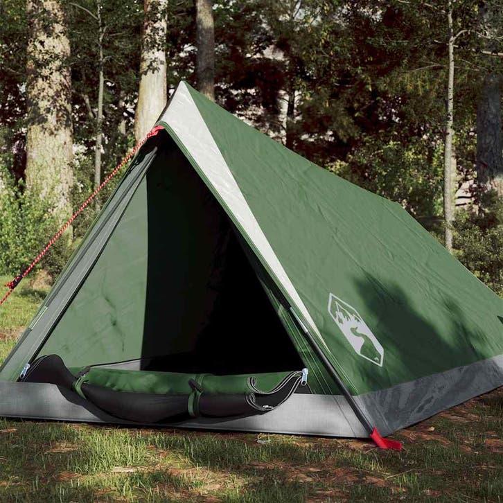 vidaXL Tent 2-persoons waterdicht groen, Caravans en Kamperen, Tenten, Nieuw, Verzenden