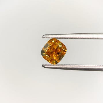 1 pcs Diamant (Natuurlijk gekleurd) - 1.14 ct - Cushion -