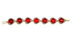 Vergulde zilveren armband met natuurlijk Baltisch amber 23,7, Antiek en Kunst