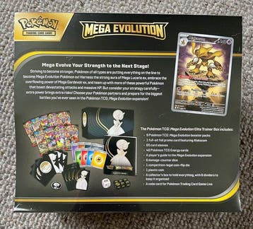 Pokémon - 1 Elite trainer box - Mega Evolution Elite Trainer, Hobby en Vrije tijd, Nieuw
