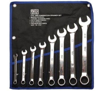 Bgs Technic Steekringsleutelset WHITWORTH 1/8 WW - 9/16 WW 8, Verzenden