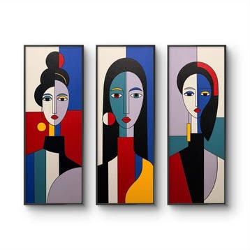 Marcel Mendez - Fragmented Face #87, #88, #89 -XL- ( No