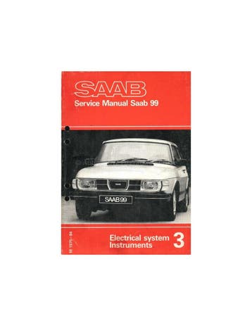 1975 - 1984 SAAB 99 ELEKTRISCHE SYSTEEMINSTRUMENTEN