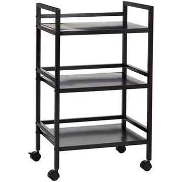 Metalen Trolley Zwart 3 Lagen | Tweede Kansje | OP = OP, Verzenden, Zo goed als nieuw
