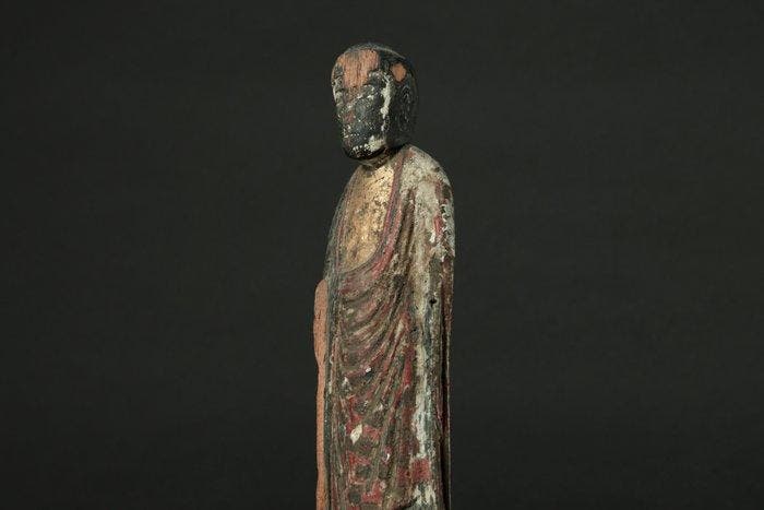Antique Jizo Bosatsu Standing Statue on Lotus Base -, Antiek en Kunst, Antiek | Overige Antiek
