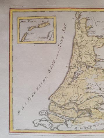 Nederland - Algemene kaart van de provincie Holland (Zuid-, Boeken, Atlassen en Landkaarten, Nieuw