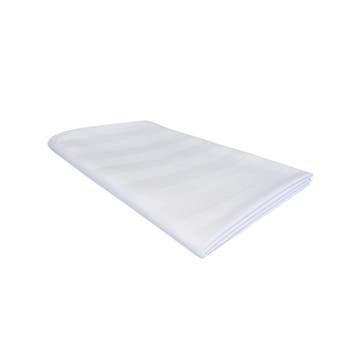 Kussensloop Wit 65x90+20cm Ingeweven Satijnbanden PC 50-50 -, Huis en Inrichting, Verzenden, Nieuw, Overige kleuren, Kussen
