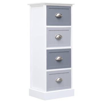 vidaXL Bijzetkast 35x30x90 cm paulowniahout, Verzenden