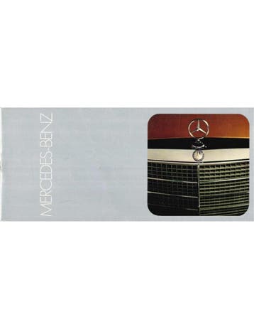 1972 MERCEDES BENZ PROGRAMMA BROCHURE ENGELS, Nieuw