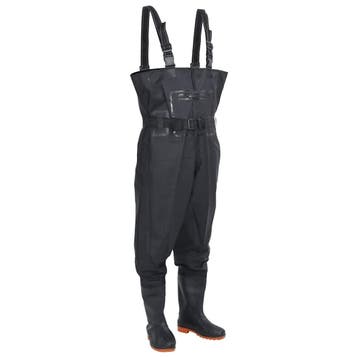 vidaXL Waadpak met laarzen en riem maat 42 zwart, Verzenden