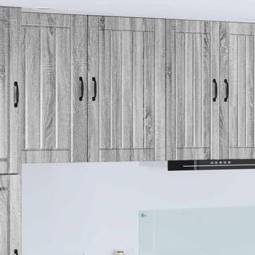 vidaXL Wandkast LUCCA Grijs Sonoma 50 x 31 x 100 cm Bewerkt, Verzenden