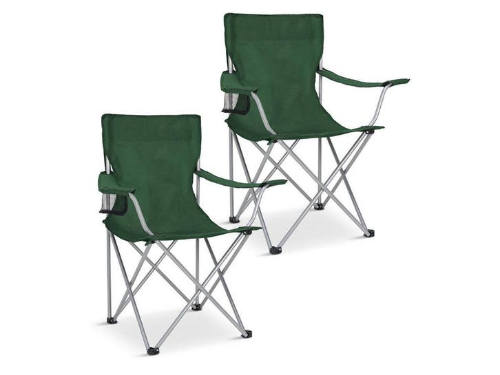 2dekans | Trvlmore Campingstoelen Basic Set van 2 - Zwart -, Caravans en Kamperen, Kampeeraccessoires, Ophalen of Verzenden