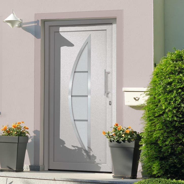 vidaXL Voordeur 108x200 cm wit, Doe-het-zelf en Bouw, Deuren en Vliegenramen, Nieuw, Verzenden