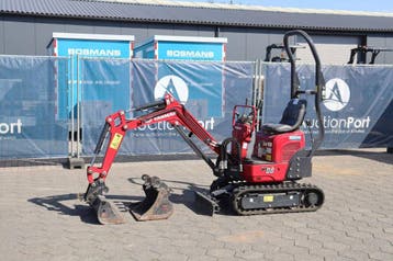 Veiling: Minigraver Yanmar SV08-1C Diesel 7.5kW 2023, Ophalen