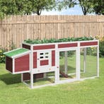 vidaXL Kippenhok 204x50x84 cm massief grenenhout, Dieren en Toebehoren, Verzenden, Nieuw
