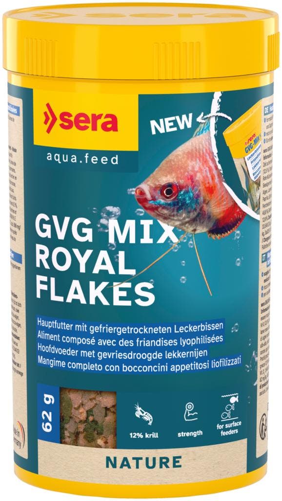 Sera GVG Mix Royal Flakes 250ml (Sera aquariumvoer), Dieren en Toebehoren, Vissen | Aquaria en Toebehoren, Overige typen, Nieuw