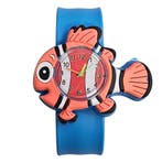 Fako® - Kinderhorloge - Slap On Mini - Vis - Blauw, Bijoux, Sacs & Beauté, Montres | Enfants, Verzenden
