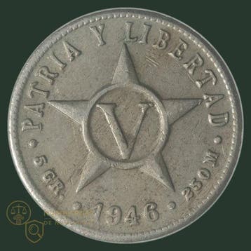 Centraal-Amerikaanse Republiek. 5 Centavos 1946, 10 Centavos, Postzegels en Munten
