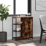 vidaXL Dressoir 70x30x80 cm bewerkt hout gerookt, Huis en Inrichting, Kasten | Dressoirs, Verzenden, Nieuw