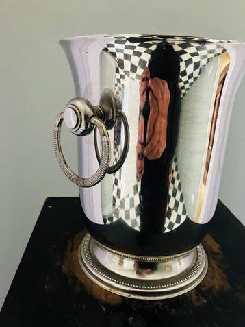 Jean Couzon - Rafraîchisseur à champagne - Chrome, Antiek en Kunst
