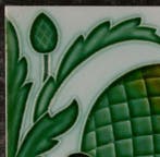 Jugendstil Tegel - La Ceramique Poulet, Forges/Chimay - Art, Antiek en Kunst