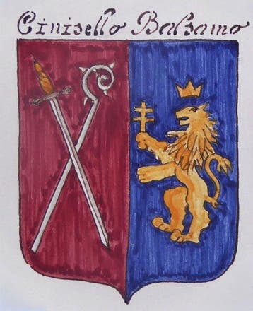 Raro Piatto da Parata 31 cm Maiolica Policroma con Stemma