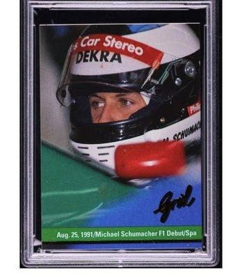 1992 Grid Michael Schumacher #194 - Rookie Card - PSA 9, Collections