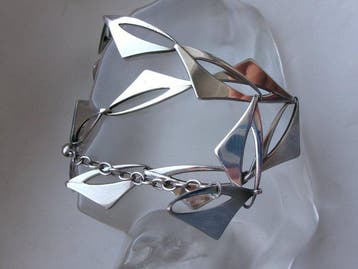 Zonder minimumprijs - Halsketting Zilver - Poul Warmind, Nieuw