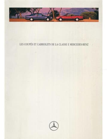 1995 MERCEDES BENZ E KLASSE COUPE | CABRIOLET BROCHURE