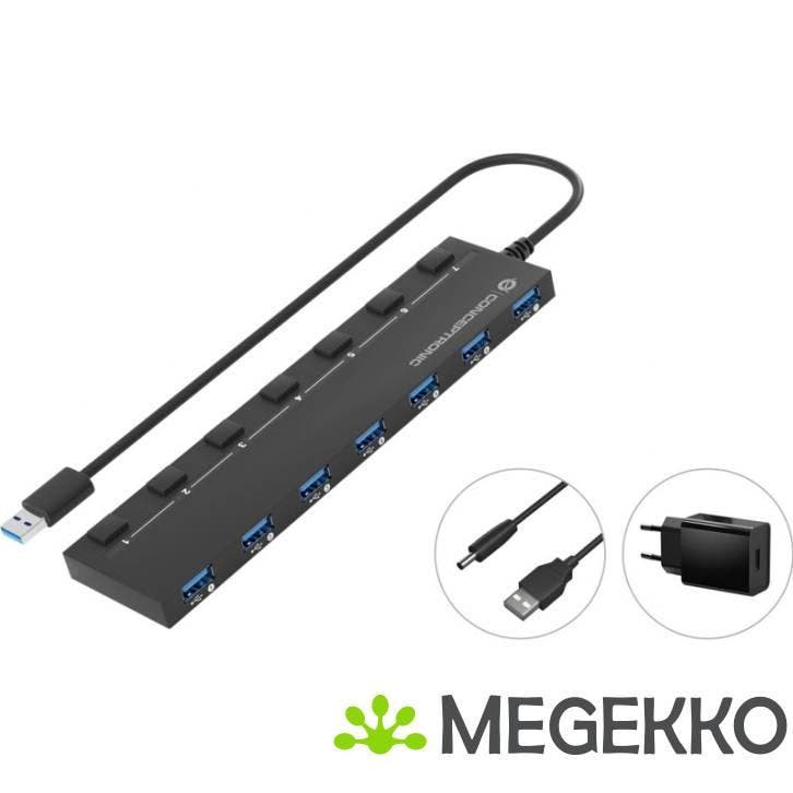 Conceptronic HUBBIES19BP interface hub USB 3.2 Gen 1 (3.1, Informatique & Logiciels, Clés USB, Envoi