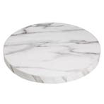 Tafelblad | Marmerlook | Indoor | Voorgeboord | Ø600mm, Verzenden