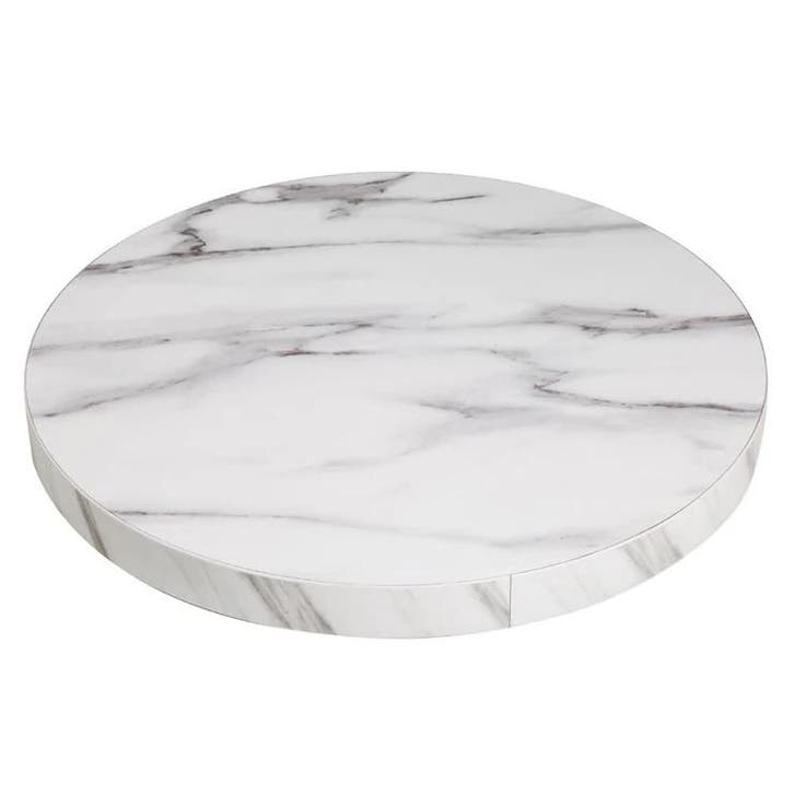 Tafelblad | Marmerlook | Indoor | Voorgeboord | Ø600mm, Articles professionnels, Horeca | Équipement de cuisine, Envoi