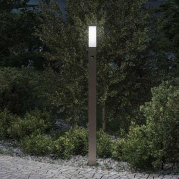 vidaXL Bolderverlichting met sensor 110 cm roestvrij staal, Verzenden
