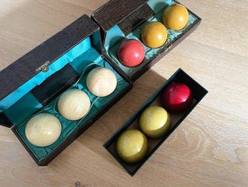 Biljartballen - 3 sets - 1930s / 1940s - Bal, Collections