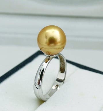 Zonder minimumprijs - Ring - 925 zilver - 24K gouden, Nieuw