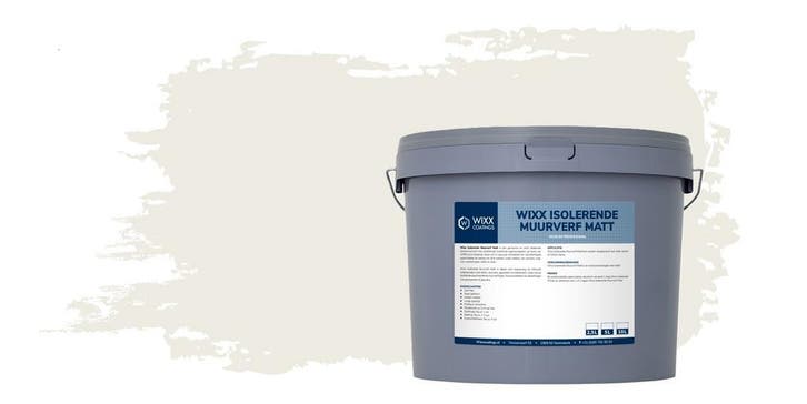 Wixx Isolerende Muurverf Matt RAL 9010 | Zuiver Wit 5L, Doe-het-zelf en Bouw, Verf, Beits en Lak, Nieuw, Verzenden