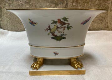 Herend - Bloempot - Porselein - Linea Rothschild vogel
