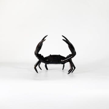 Hand-Forged Bronze Crab Jizai Okimono (Tea Ornament) -