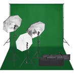 vidaXL Fotostudioset met verlichtingsset en achtergrond, Verzenden, Nieuw
