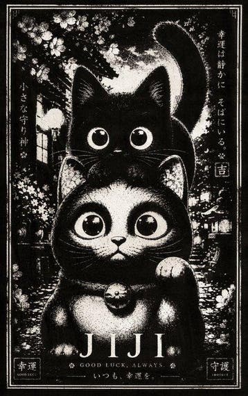 Æ (XX-XXI) - (Set of 2) Jiji – Lucky Stars & Little Wonders