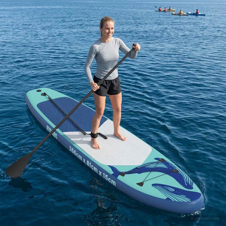 vidaXL Opblaasbaar Stand Up Paddle Board HYDROS 366 x 81 x, Watersport en Boten, Suppen, Nieuw, Verzenden