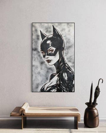 Timo Wedell - Badman‘s Girl Catwoman - XXL - Pop Art Stencil