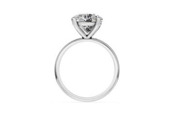Zonder minimumprijs - Ring - 14 karaat Witgoud - 3.59ct. tw.