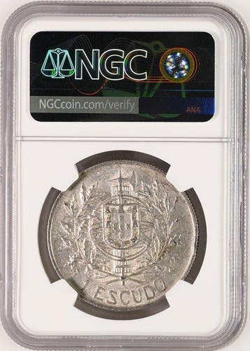 Portugal. 1 Escudo Lisbon mint 1910. Birth of the Republic.