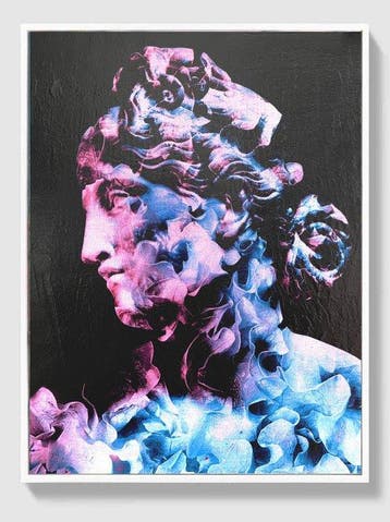 Dario Moschetta (1973) - Head 56B | Original Mixed Media